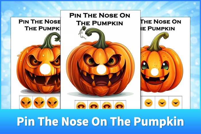 Pin The Nose On The Pumpkin