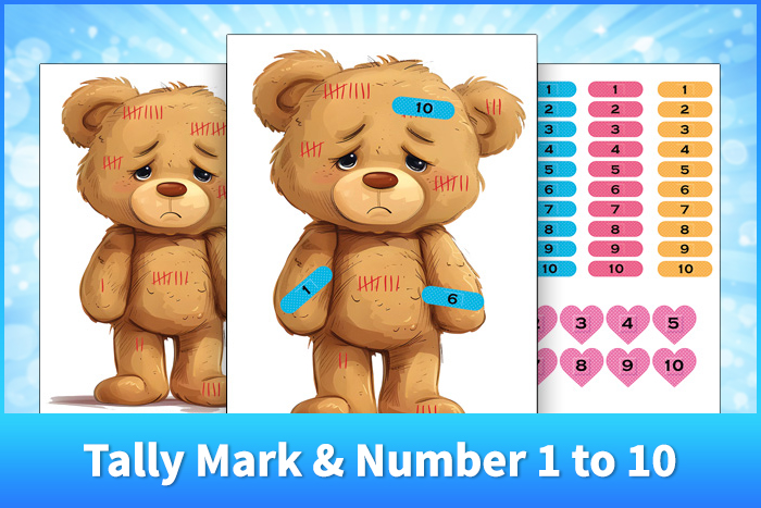 Tally Mark and Number 1 to 10 Activity