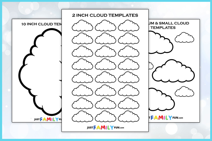 printable cloud templates