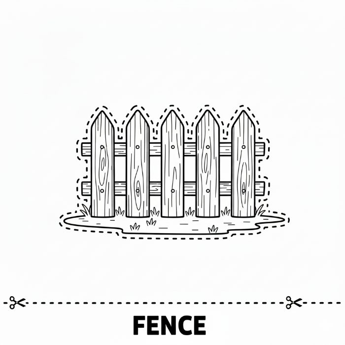 fence cut out