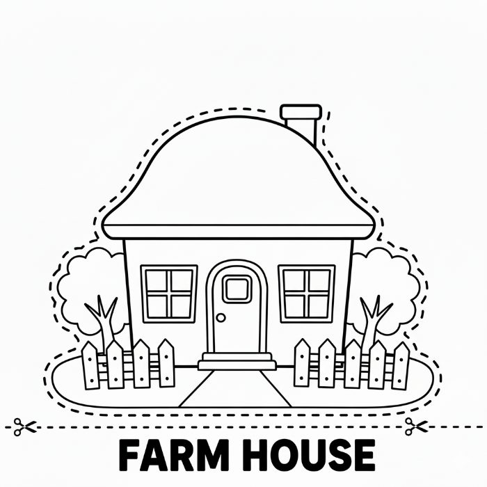 farm house cut out