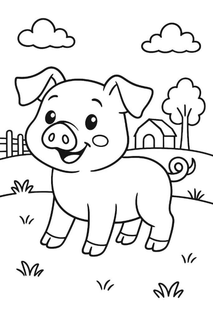 Pig Coloring Page
