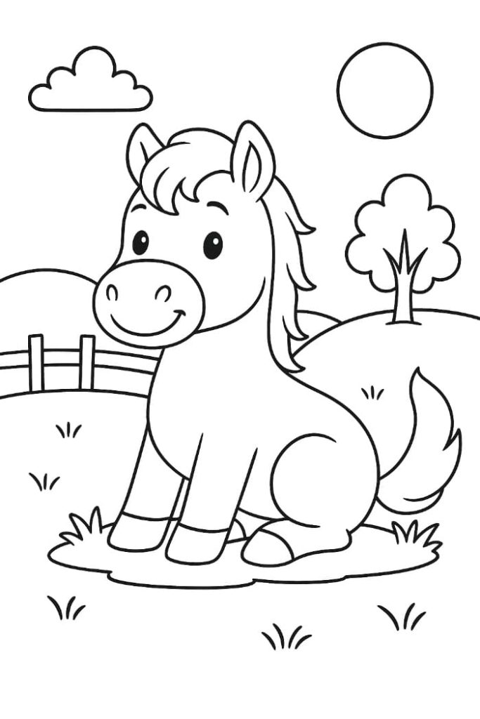 Horse Coloring Page