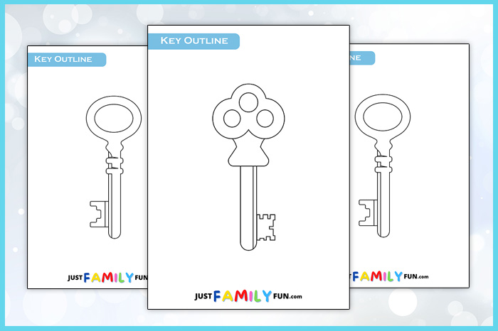 printable key outlines