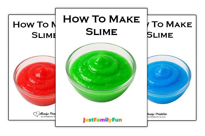 making slime at home