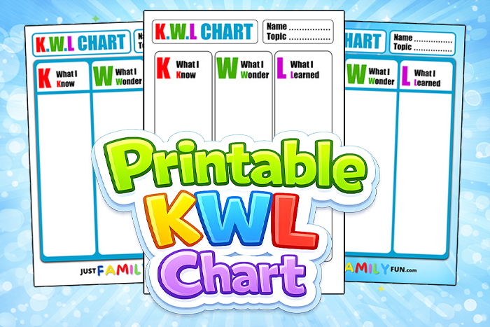 printable kwl chart