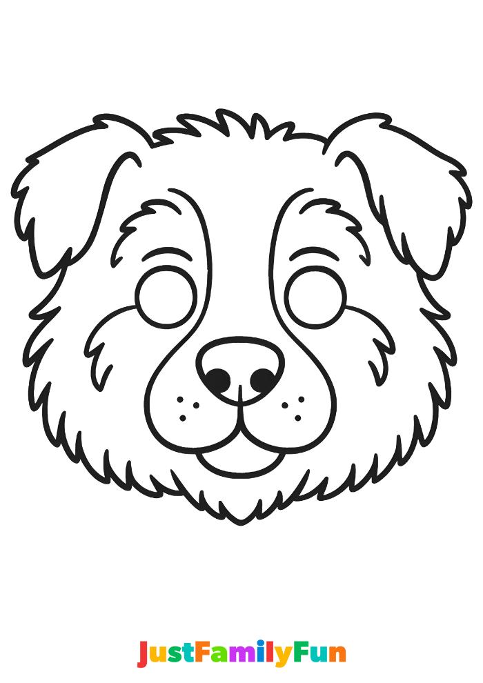 printable sheepdog mask