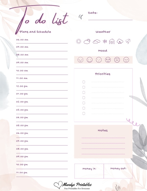 to do list pdf