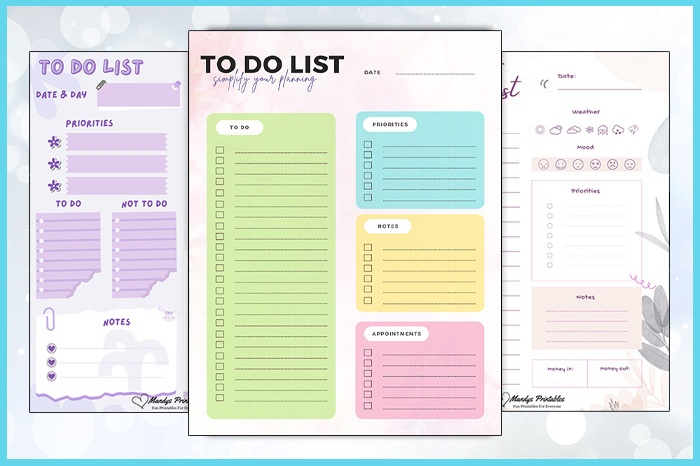 weekly to do list planner