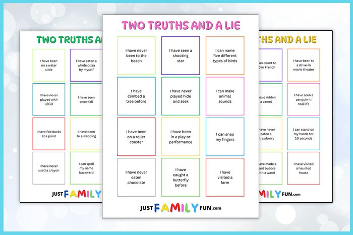 two truths and a lie ideas