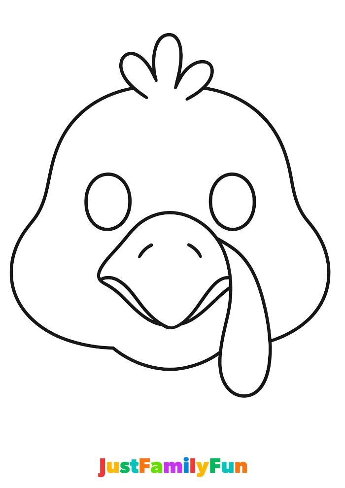 printable turkey mask