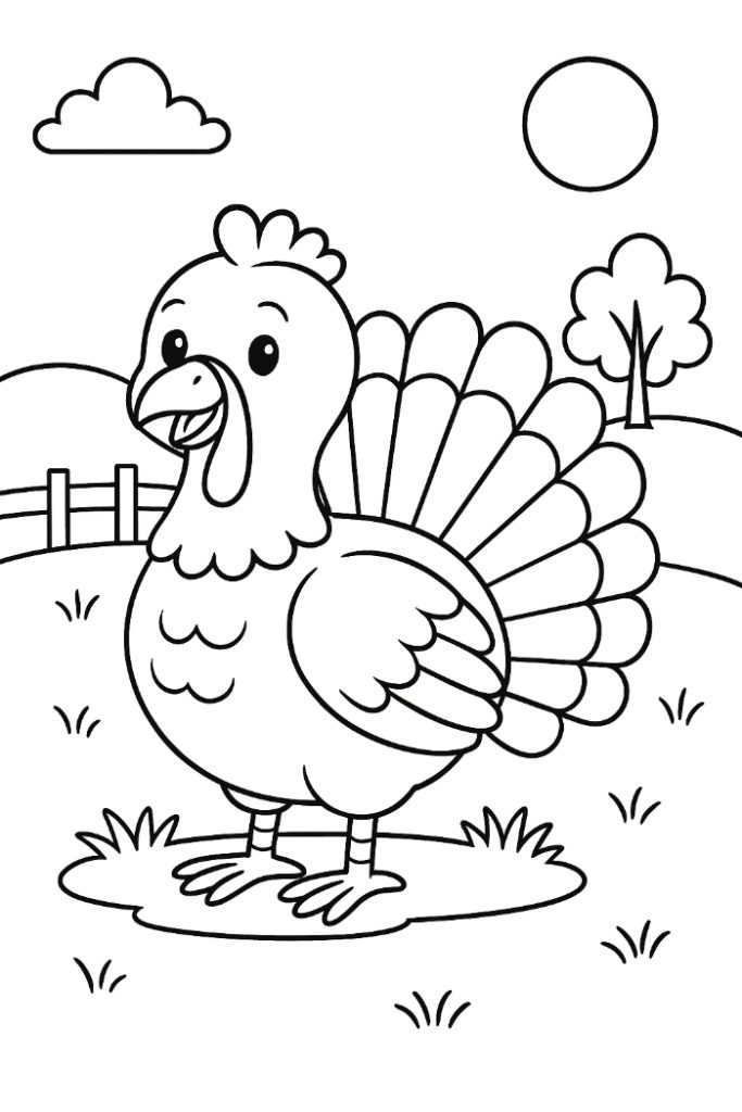 Turkey Coloring Page