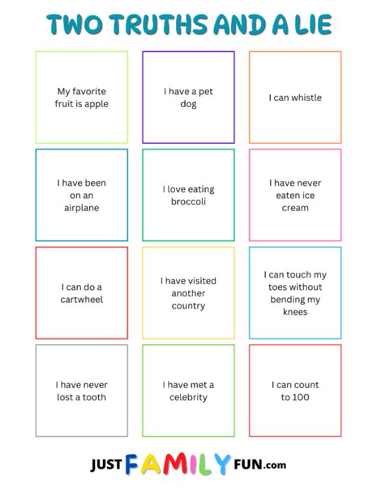 two truths and a lie icebreaker game