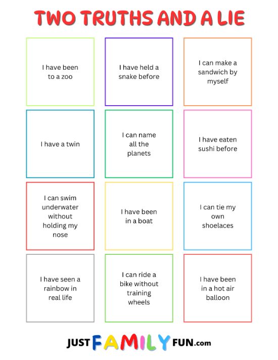 funny two truths and a lie examples