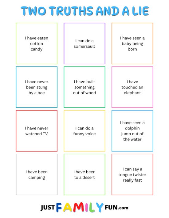 two truths and a lie pdf