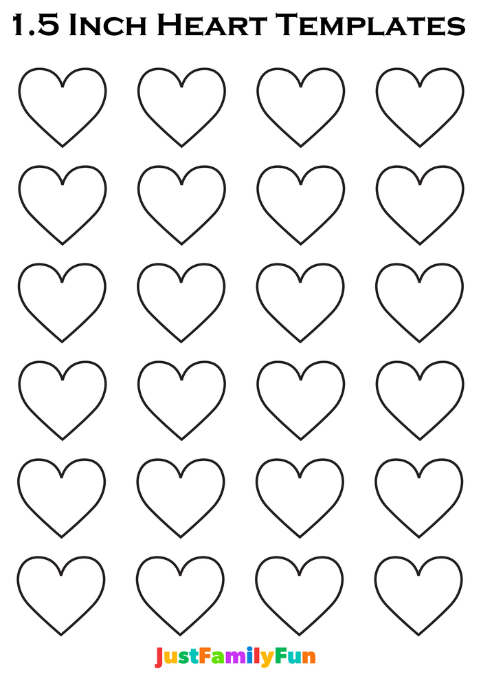 1.5” Printable Hearts