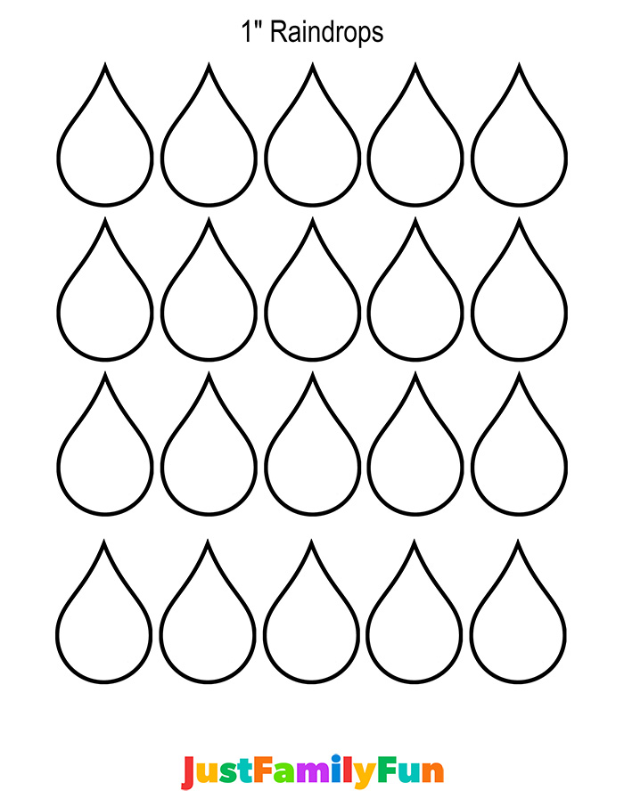 raindrops template