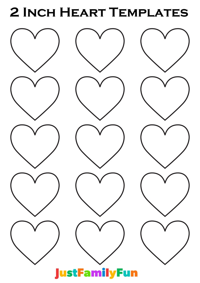 2” Small Heart Outlines