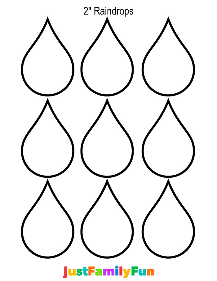 raindrop templates printable