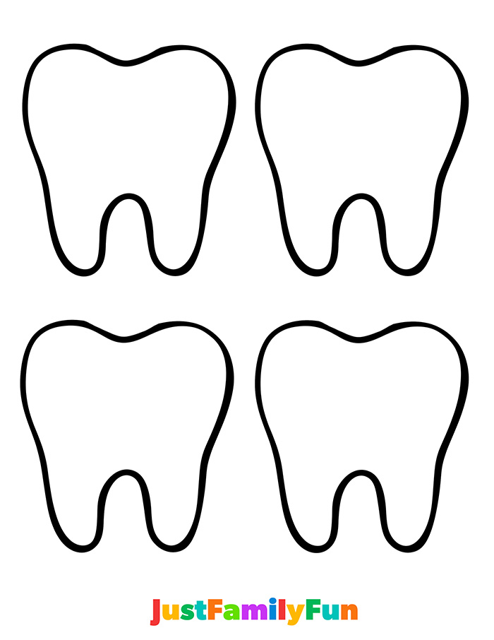 tooth outline printable