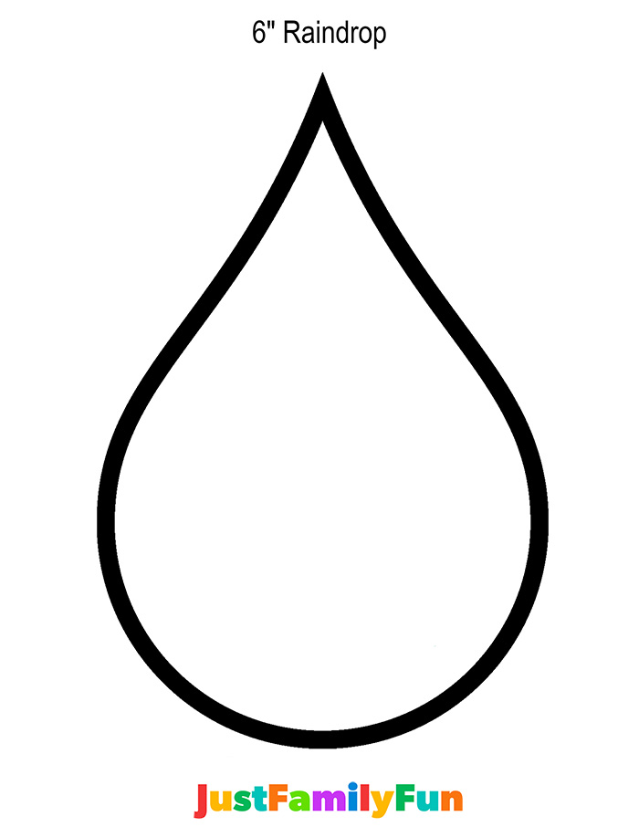 large raindrop template