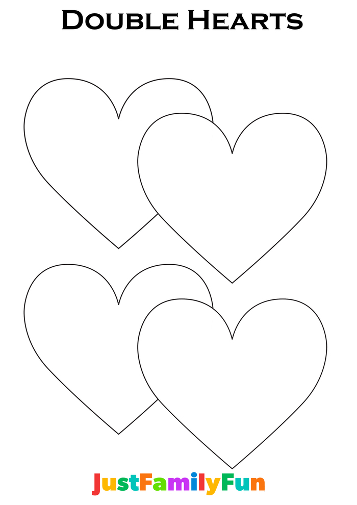 Medium Double HeartsTemplates