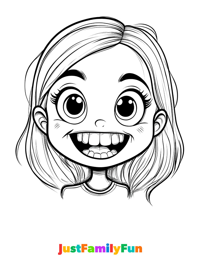 tooth colouring page