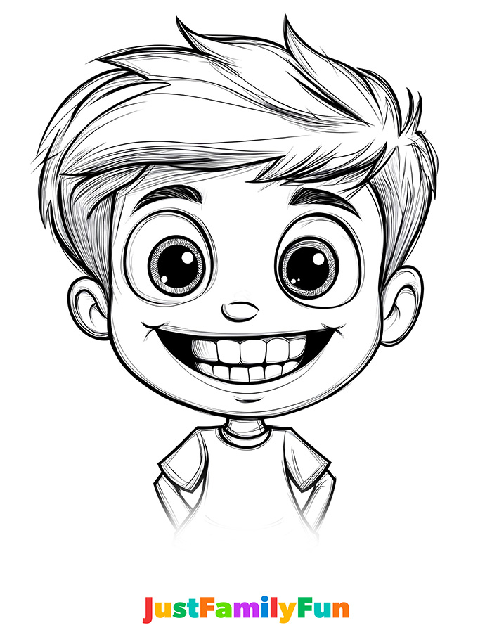 teeth colouring page