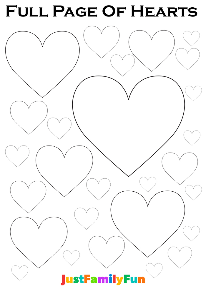 Full Page Of Hearts