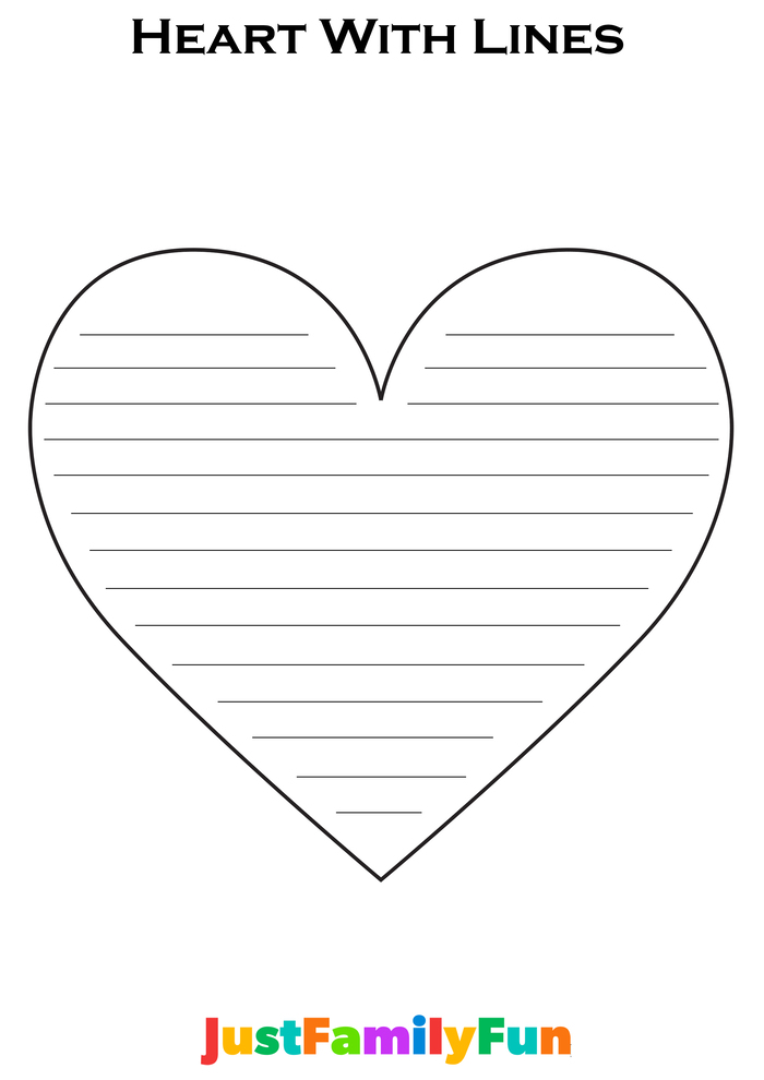 Printable Heart With Lines