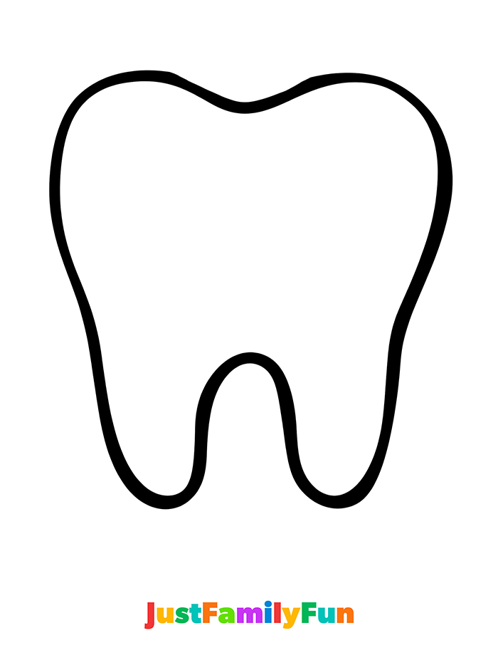 large tooth template