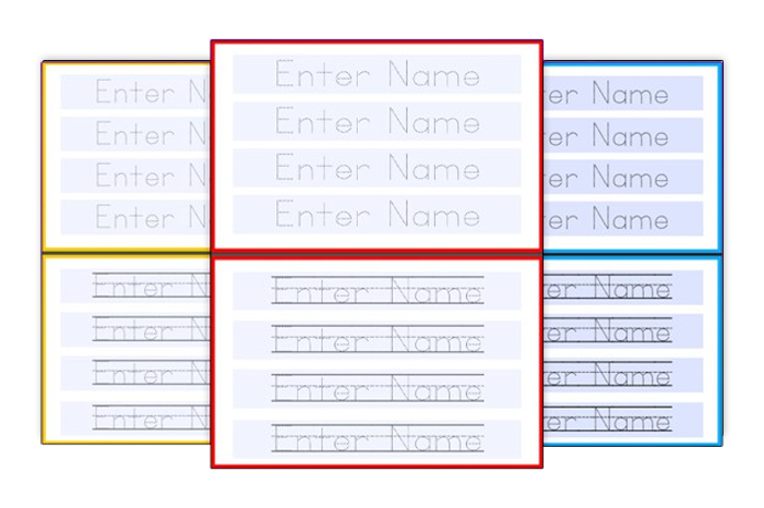 name tracing worksheets pdf