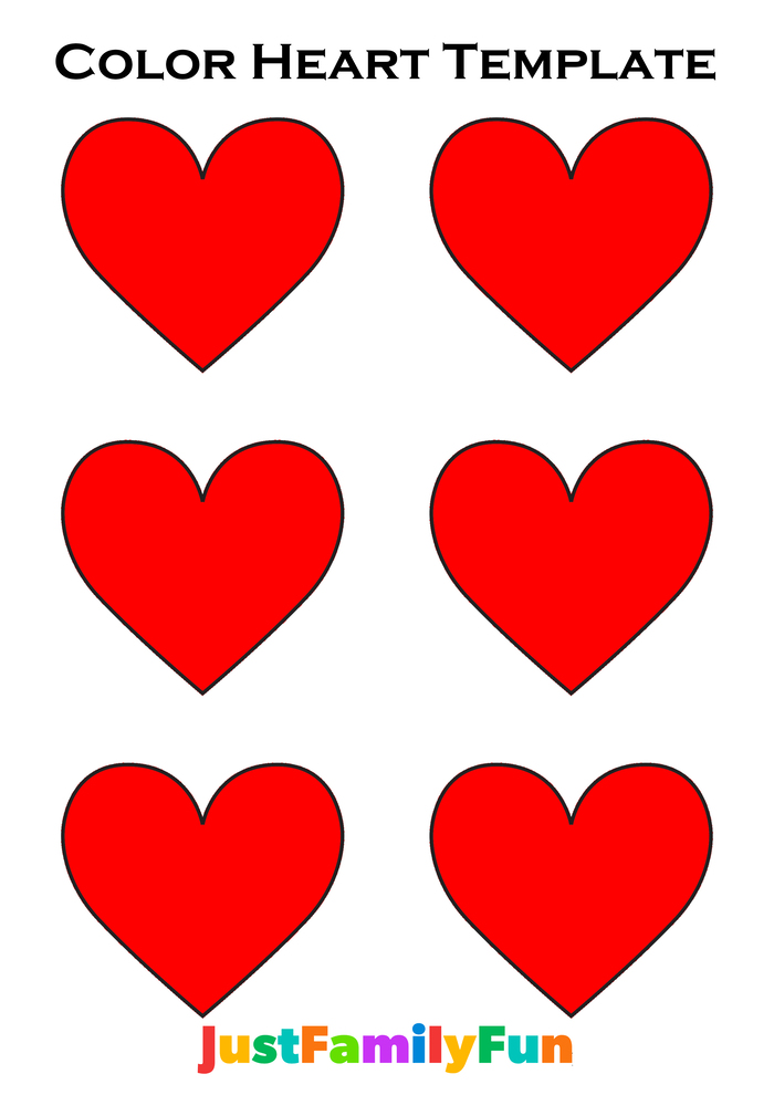 Red & Pink Heart Templates
