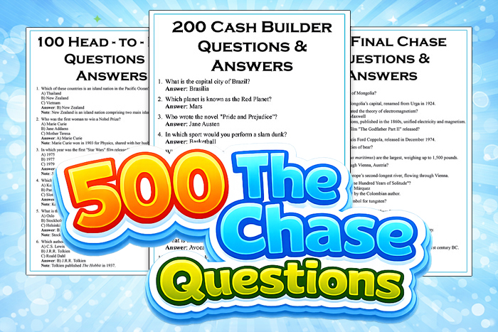 500 The Chase Questions And Answers