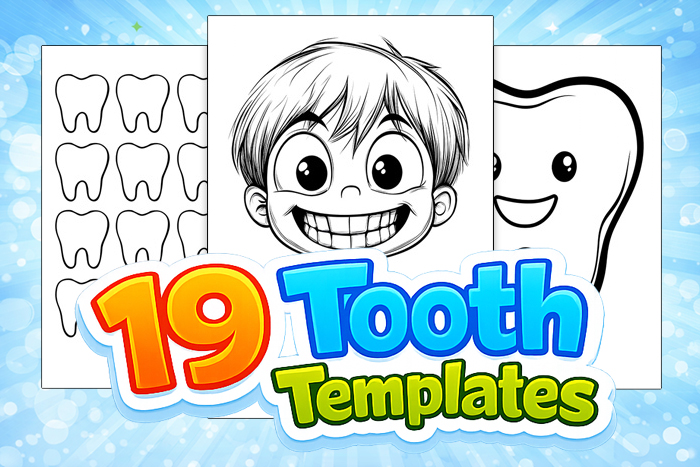 printable tooth templates
