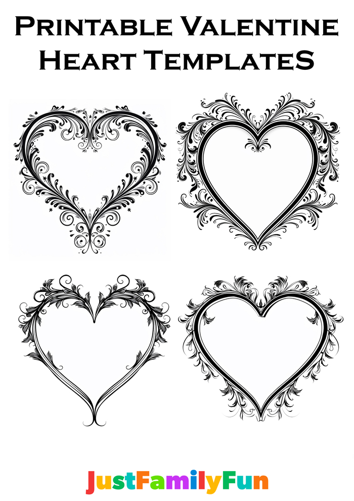 heart coloring page