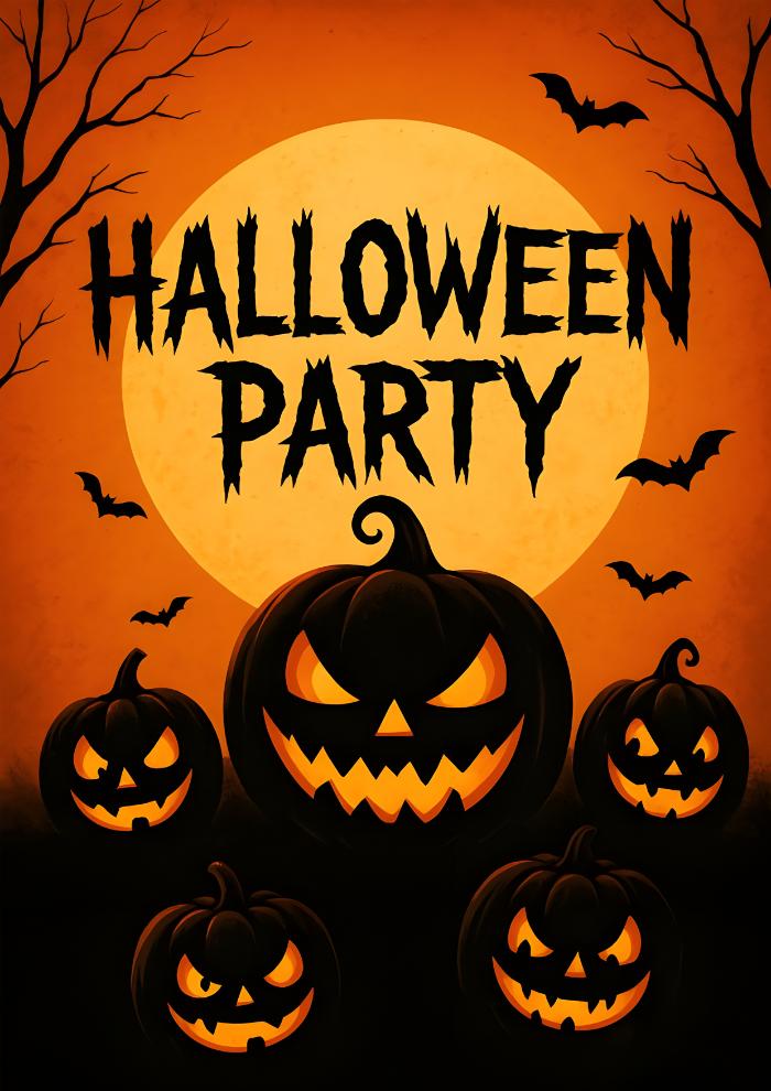 halloween flyer template