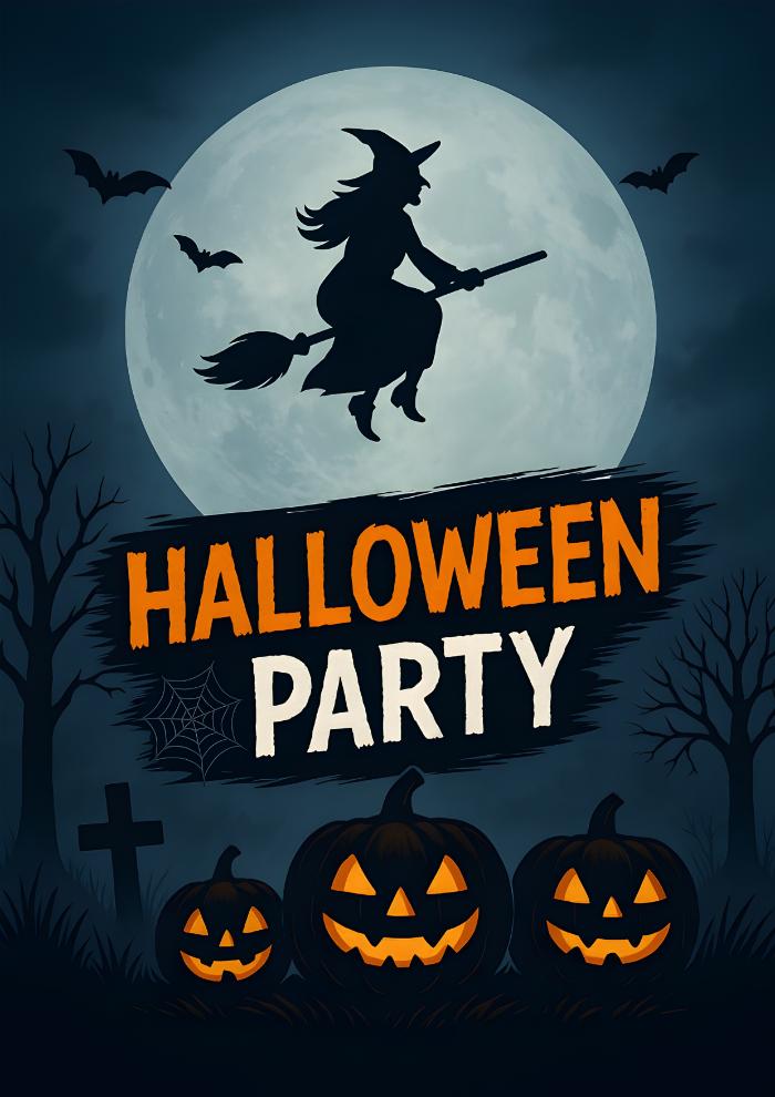 halloween party poster