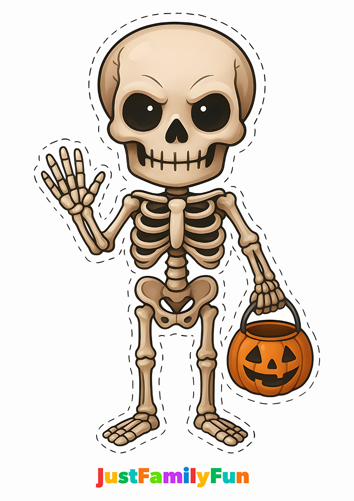 printable skeleton cut out