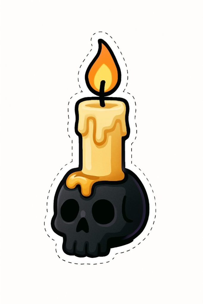 halloween candle cut out