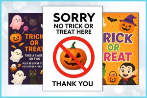 free printable halloween signs