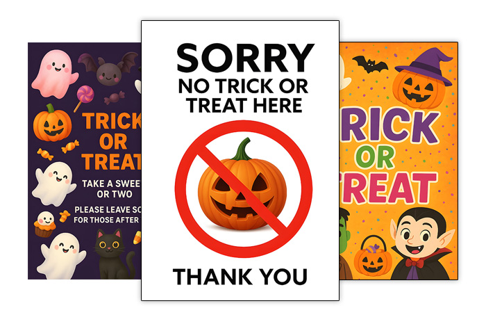 printable halloween signs
