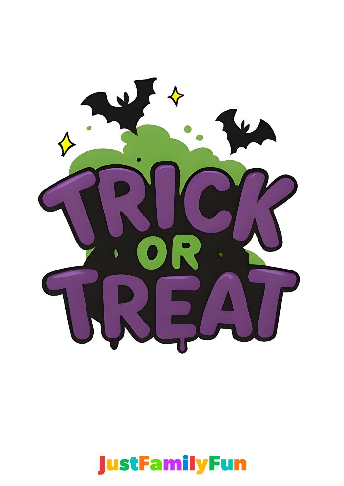 trick or treat sign