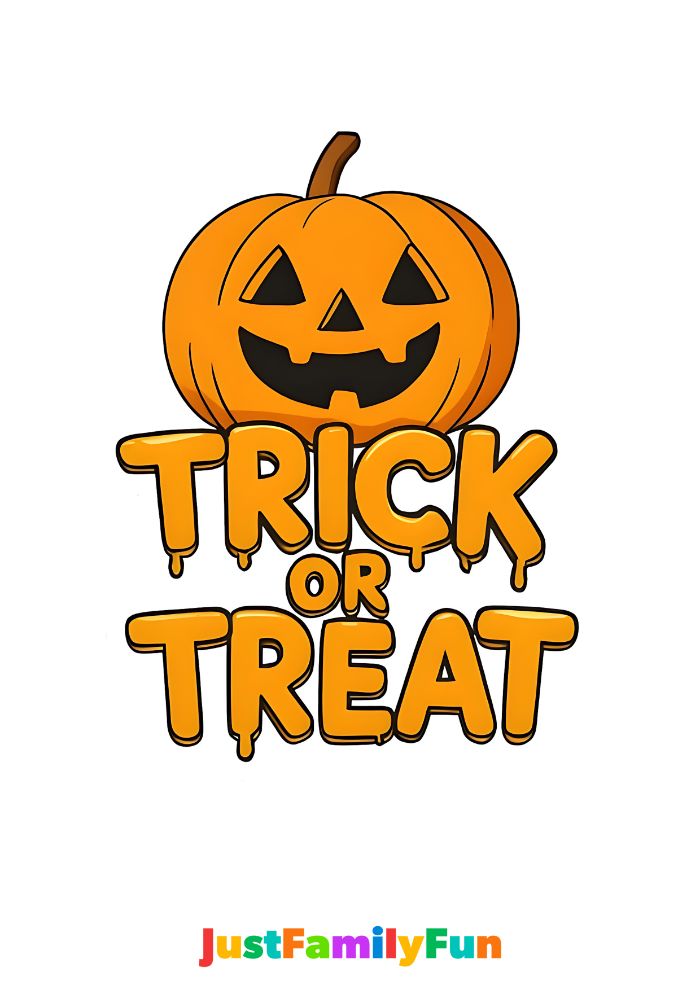 trick or treat sign