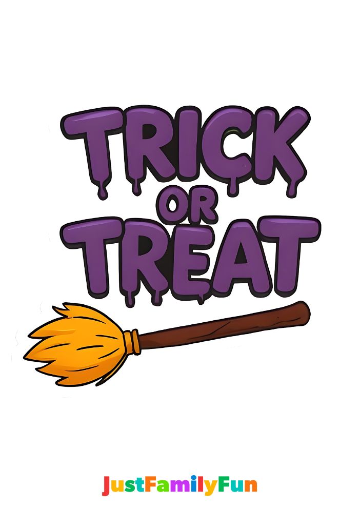 trick or treat sign