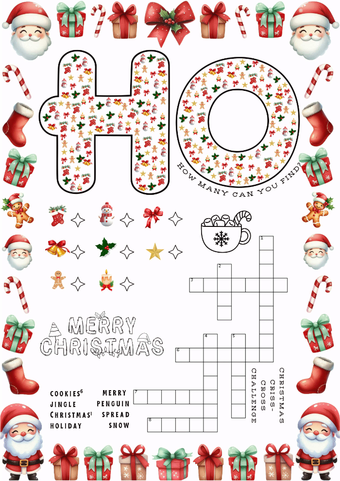 printable christmas puzzles