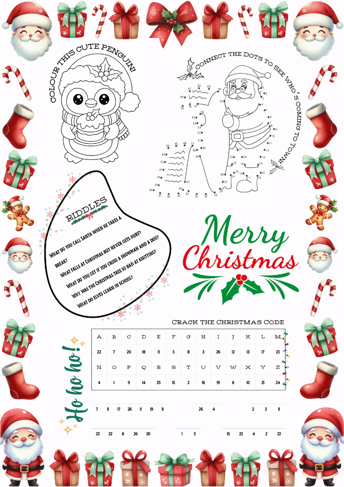 christmas puzzle and answers