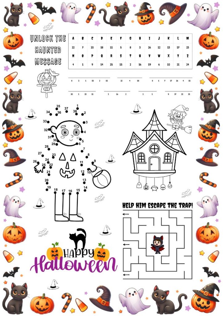 printable halloween activities