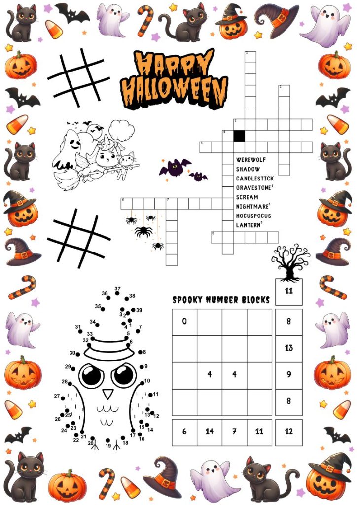 halloween crossword