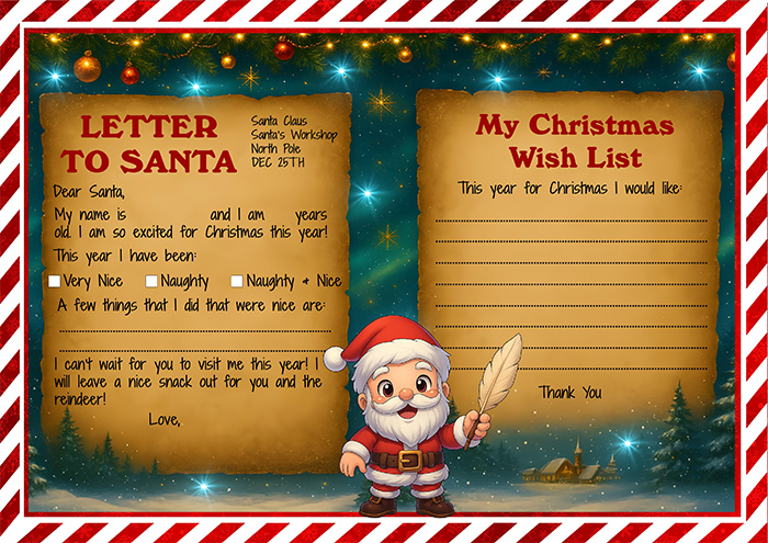 letter to santa template